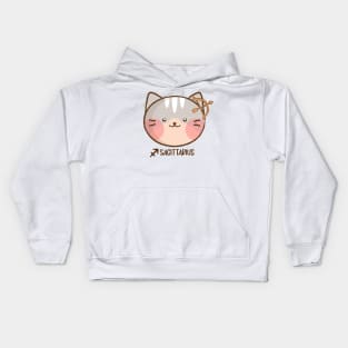 Sagittarius Cat Kids Hoodie